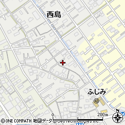 静岡県静岡市駿河区西島302周辺の地図