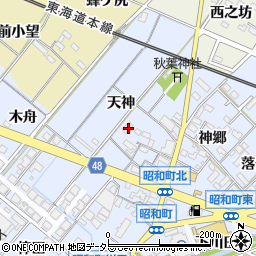 愛知県岡崎市昭和町天神26周辺の地図