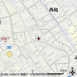 静岡県静岡市駿河区西島316周辺の地図