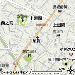 愛知県知多郡東浦町藤江須賀108周辺の地図