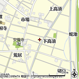 愛知県岡崎市渡町周辺の地図