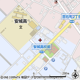 愛知県安城市赤松町大北周辺の地図