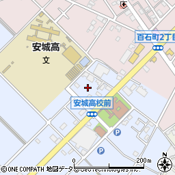 愛知県安城市赤松町（大北）周辺の地図