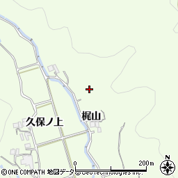 兵庫県宝塚市上佐曽利（梶山）周辺の地図