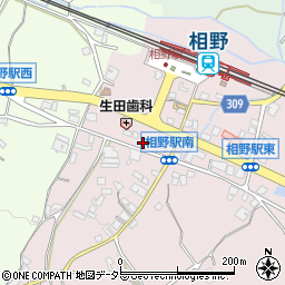 兵庫県三田市下相野393周辺の地図