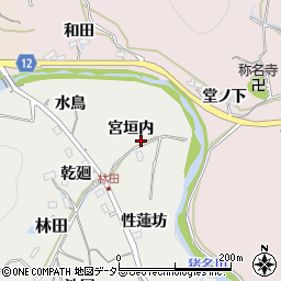 兵庫県川辺郡猪名川町林田宮垣内周辺の地図