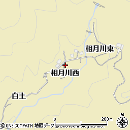 京都府宇治市西笠取相月川西周辺の地図
