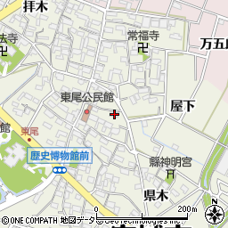 愛知県安城市安城町横町12周辺の地図