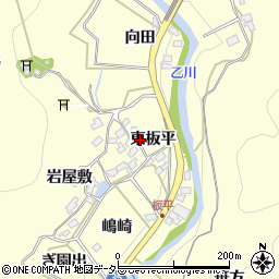 愛知県岡崎市秦梨町東板平32周辺の地図