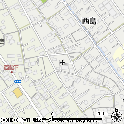 静岡県静岡市駿河区西島318周辺の地図