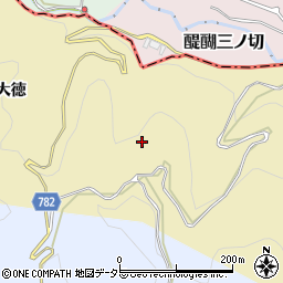 京都府宇治市西笠取大徳周辺の地図