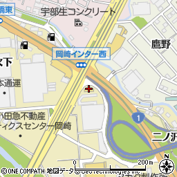 マクドナルド岡崎インター店周辺の地図