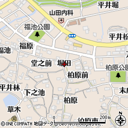 愛知県知多郡阿久比町草木堀田周辺の地図