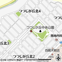 兵庫県三田市つつじが丘北周辺の地図