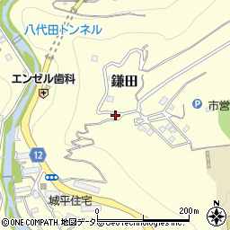 静岡県伊東市鎌田1265-42周辺の地図