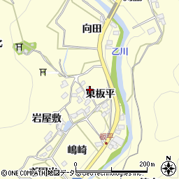 愛知県岡崎市秦梨町東板平33周辺の地図