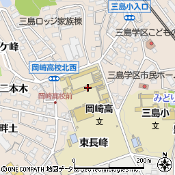 愛知県岡崎市明大寺町伝馬1周辺の地図