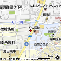 京都府京都市伏見区醍醐南里町25周辺の地図