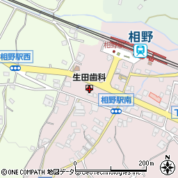 兵庫県三田市下相野380-1周辺の地図