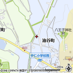 兵庫県加西市油谷町周辺の地図