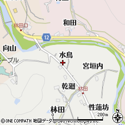 兵庫県川辺郡猪名川町林田水鳥周辺の地図