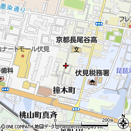 京都府京都市伏見区深草佐野屋敷町周辺の地図