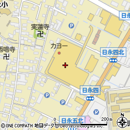 百五銀行日永カヨー ＡＴＭ周辺の地図