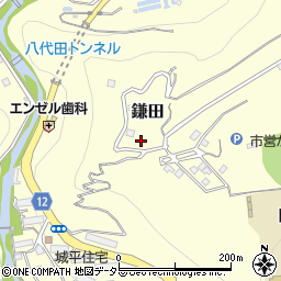 静岡県伊東市鎌田1265-53周辺の地図