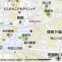 京都府京都市伏見区醍醐南里町4-4周辺の地図