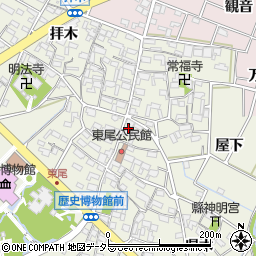 愛知県安城市安城町横町1周辺の地図