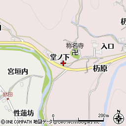 兵庫県川辺郡猪名川町杤原堂ノ下周辺の地図