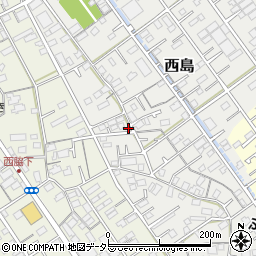 静岡県静岡市駿河区西島192-2周辺の地図