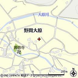 大阪府豊能郡能勢町野間大原周辺の地図