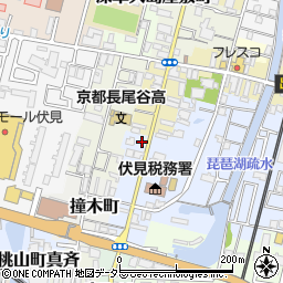 京都府京都市伏見区鑓屋町1093周辺の地図