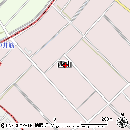 愛知県安城市高棚町西山周辺の地図