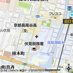 京都府京都市伏見区鑓屋町1066周辺の地図