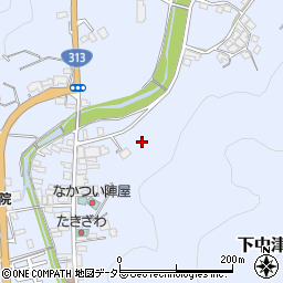 岡山県真庭市下中津井周辺の地図