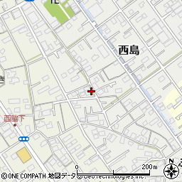 静岡県静岡市駿河区西島192周辺の地図