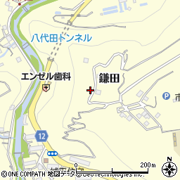 静岡県伊東市鎌田1265-50周辺の地図