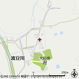兵庫県三田市波豆川596周辺の地図