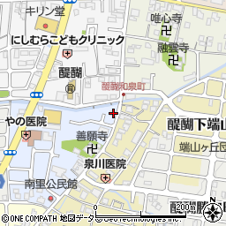 京都府京都市伏見区醍醐南里町2-2周辺の地図