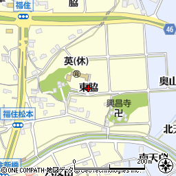 愛知県阿久比町（知多郡）福住（東脇）周辺の地図