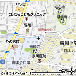 京都府京都市伏見区醍醐南里町4周辺の地図