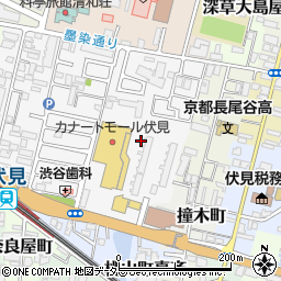 京都府京都市伏見区深草出羽屋敷町周辺の地図