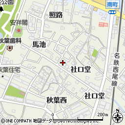 愛知県安城市安城町社口堂1-18周辺の地図