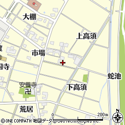 愛知県岡崎市渡町市場63周辺の地図