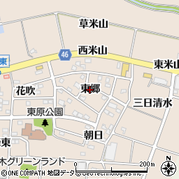 愛知県阿久比町（知多郡）草木（東郷）周辺の地図
