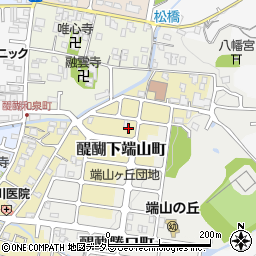 京都府京都市伏見区醍醐下端山町周辺の地図