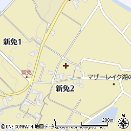 滋賀県大津市新免周辺の地図