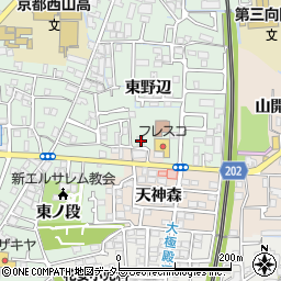 京都府向日市寺戸町東野辺29周辺の地図